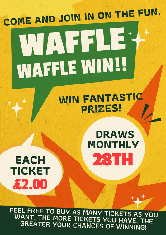 WAFFLE & WIN - Monthly Draw ONLY 20 spots available. [August  1-27th]