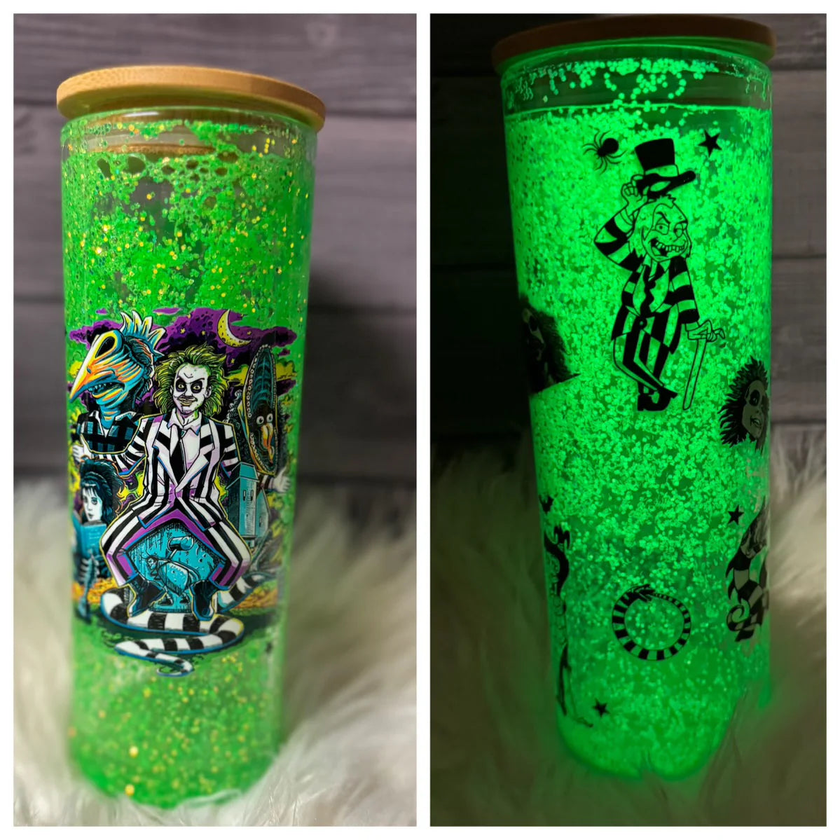SNOW GLOBE 100  [w/ Glitter, Rhinestone & Pearls Lid]