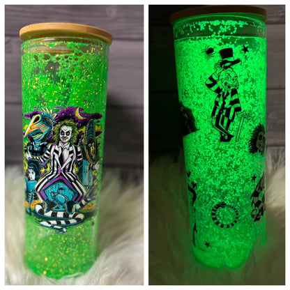 SNOW GLOBE 100  [w/ Glitter, Rhinestone & Pearls Lid]