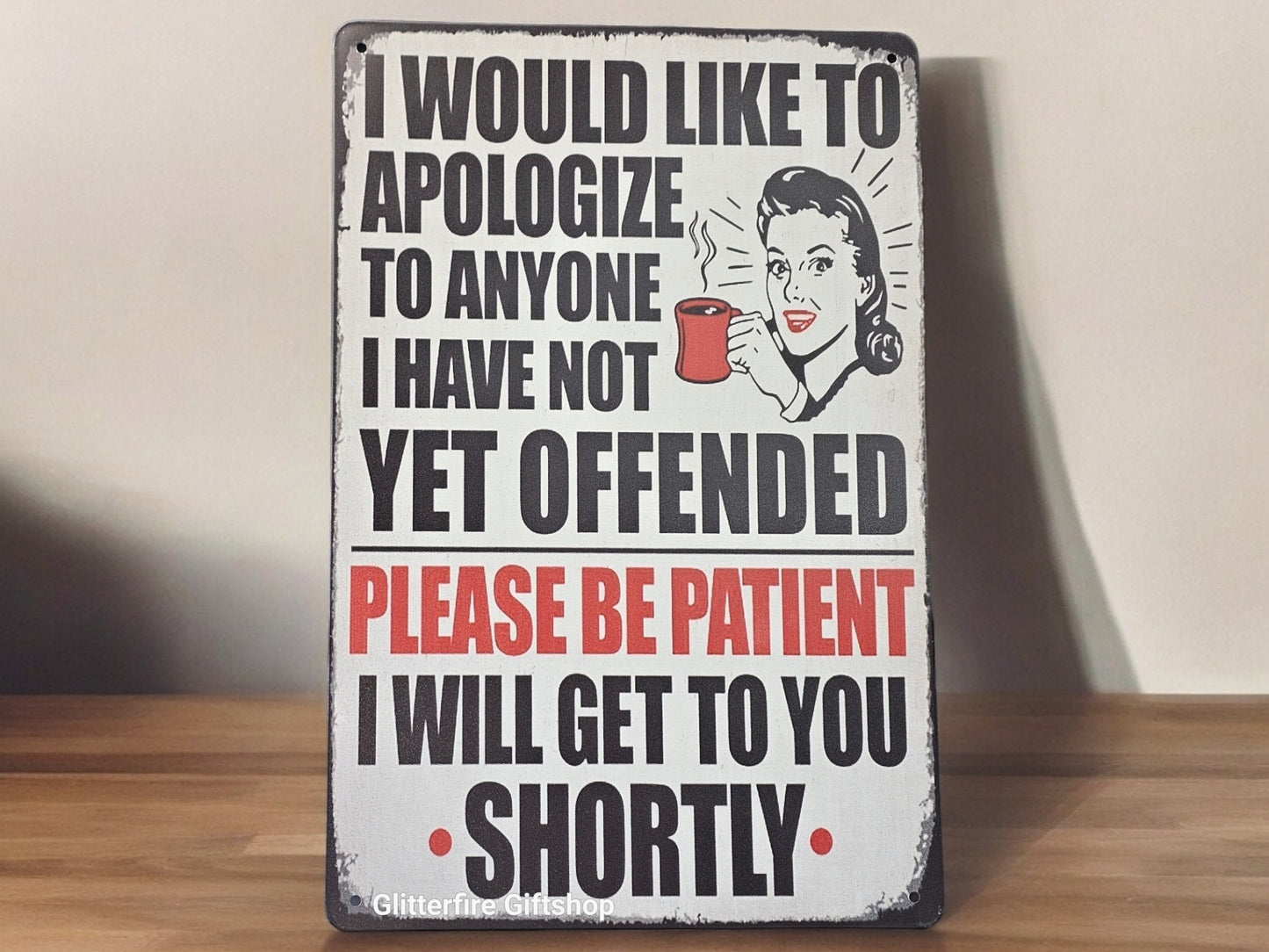 Novelty Vintage Wall Tin Signs [7.9in x 11.8in /20cm x 30cm]