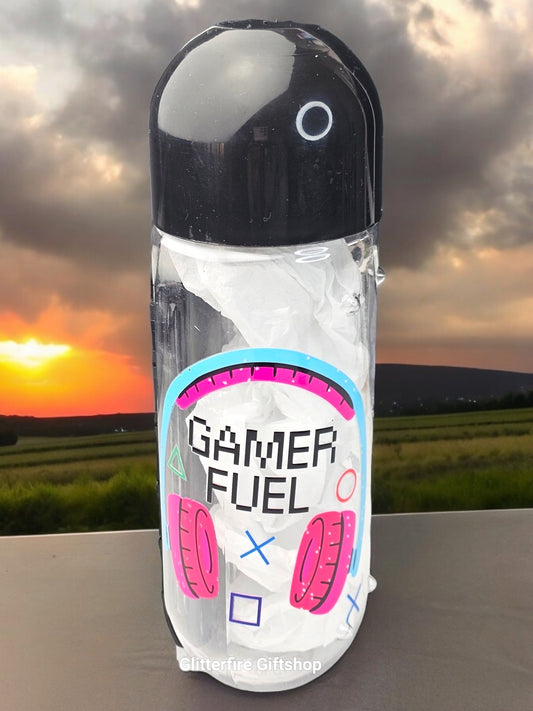 Gamer Fuel - Player Gamer - Pill Bottle Organizer [Black]