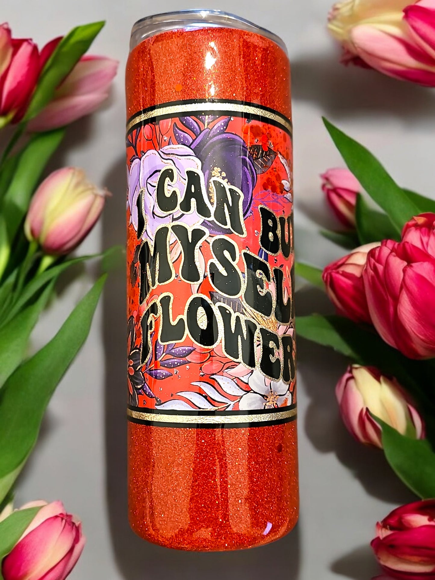 I Can Buy Myself Flowers - Red Floral Mug [Divorced] [20oz]