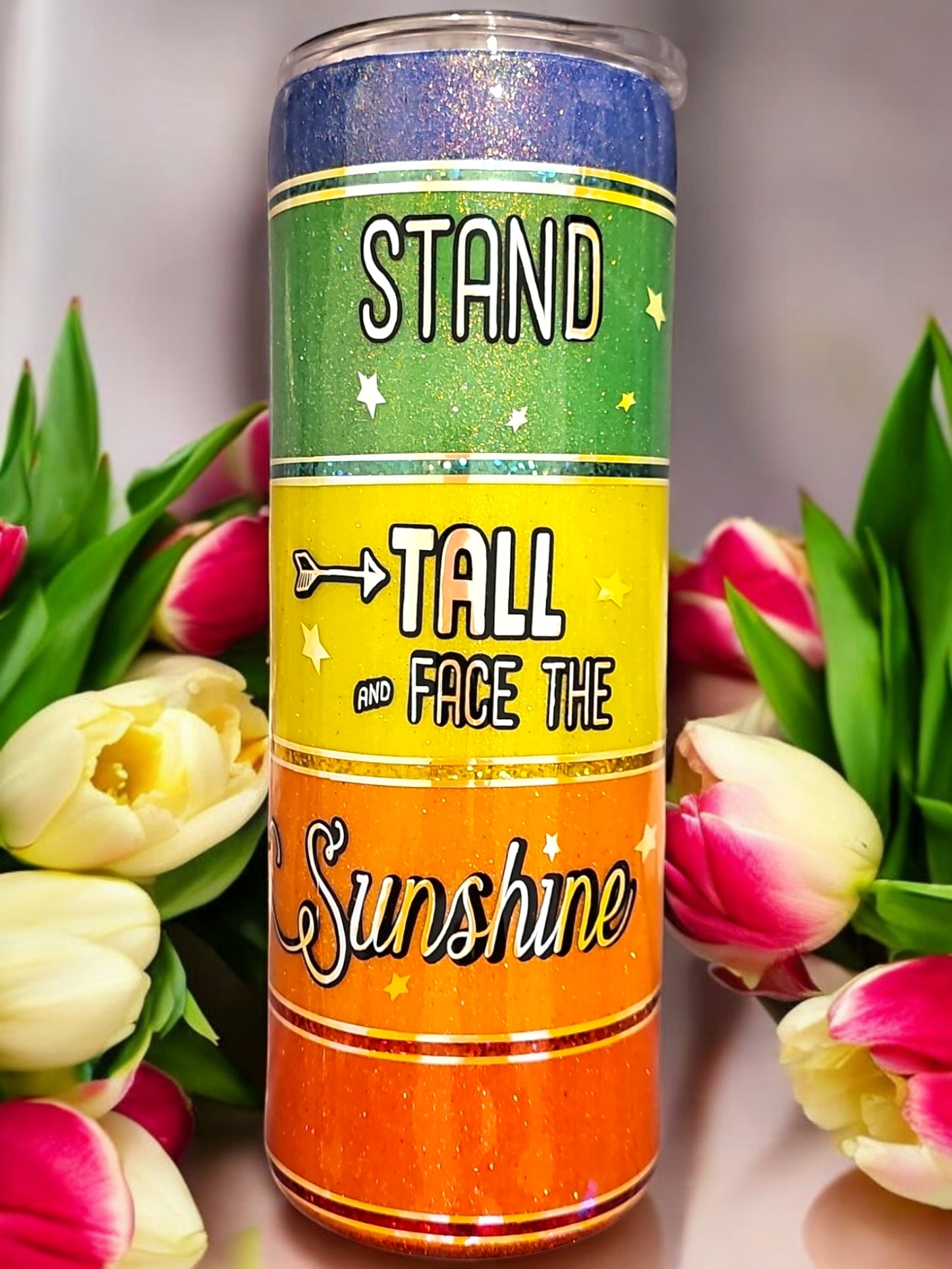 Stand Tall And Face The Sunshine - PRIDE Colour Pop Design Mug [20oz]