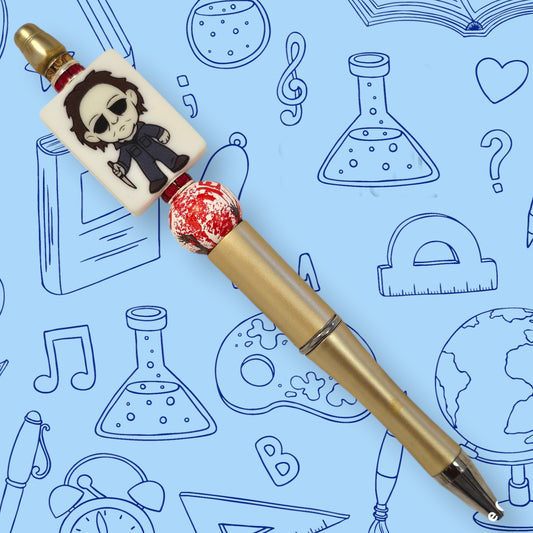 Horror & Gold Fancy Bead Pen [110]